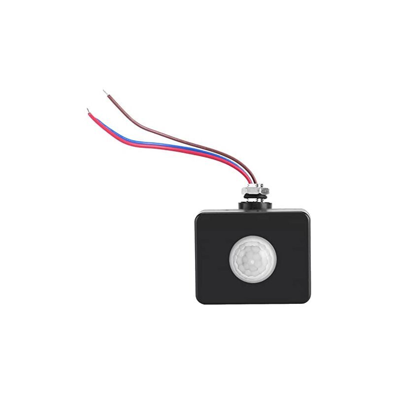 foto del prodotto kzq mini interruttore pir nero rilevatore di sensore di luce di movimento a infrarossi interruttore per pavimentazione a parete