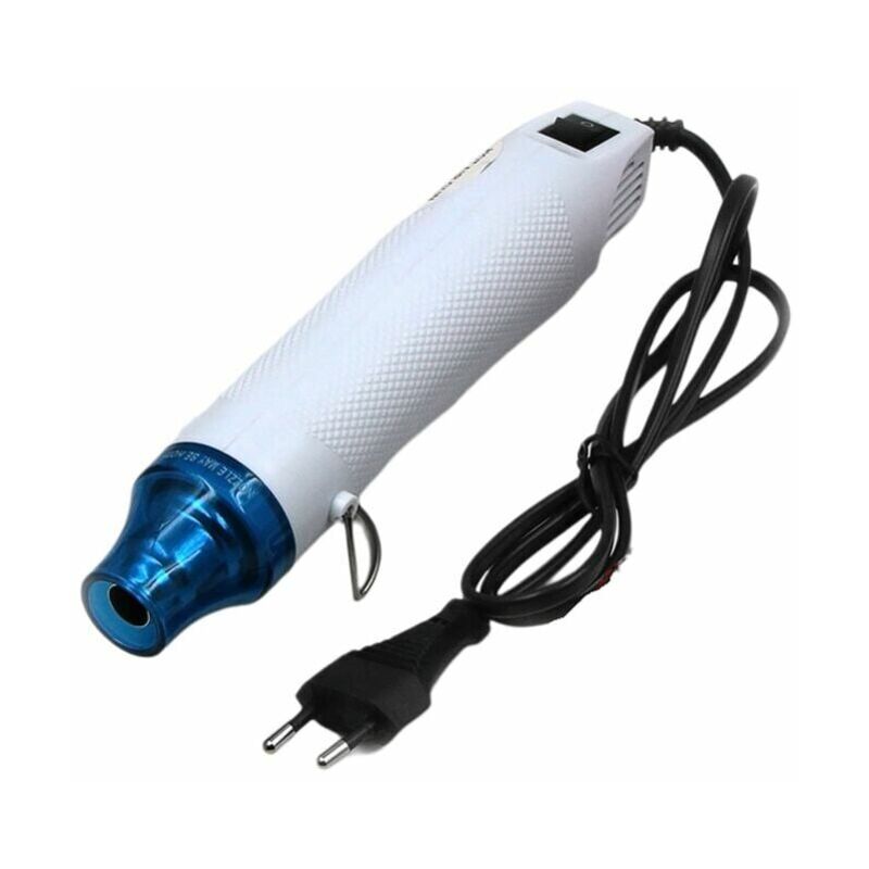 foto del prodotto kzq mini pistola ad aria calda 220v, pistola termica portatile per termoretraibile, tubo termoretraibile, resina epossidica, goffratura, fai da te