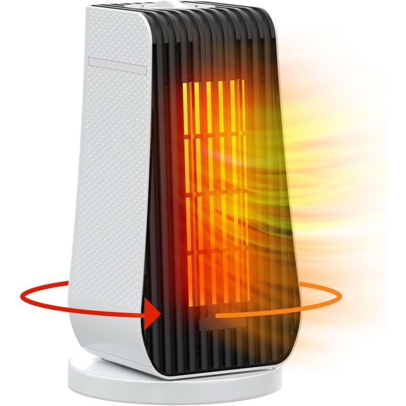 foto del prodotto kzq mini termoventilatore da bagno 1200w ninonly termoventilatore silenzioso 90 oscillazione timer riscaldatore elettrico economico per ufficio,