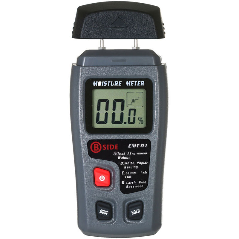 foto del prodotto kzq misuratore di umidit per test del legno 4 modalit misuratore di umidit portatile di tipo pino rilevatore di display lcd per strumenti