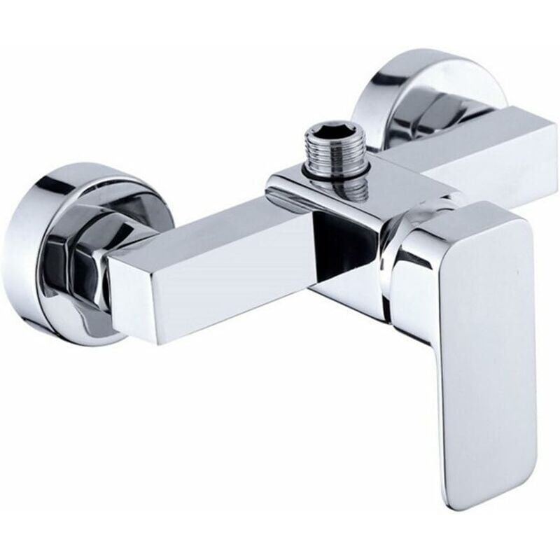 foto del prodotto kzq moderno rubinetto doccia cromato a parete con miscelatore doccia per acqua fredda e calda