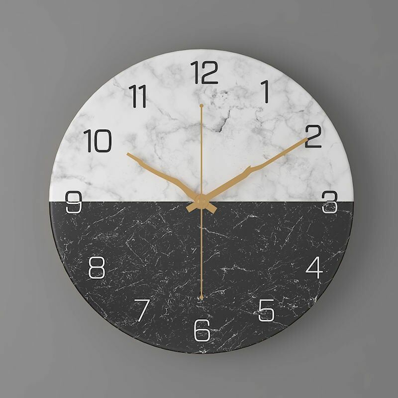 foto del prodotto kzq orologio da parete in metallo dal design moderno, molto silenzioso e senza ticchettio, per soggiorno cucina ufficio, decorazione da 30 cm