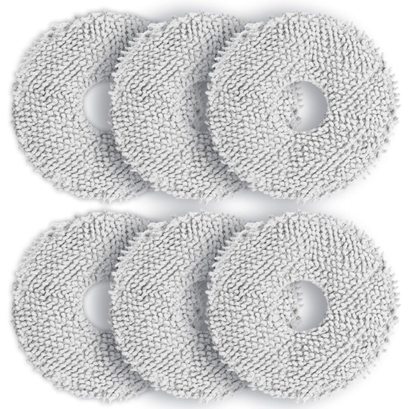 foto del prodotto kzq panno per ecovacs t30 pro omni, 6 pezzi di panni lavabili di ricambio per deebot t30 omni t30s t30s pro t30s combo t30s combo complete,