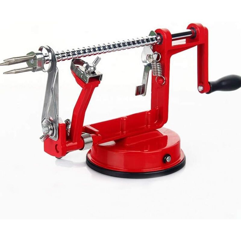 foto del prodotto kzq pelapatate 3 in 1, pelapatate in metallo per frutta e verdura, rosso