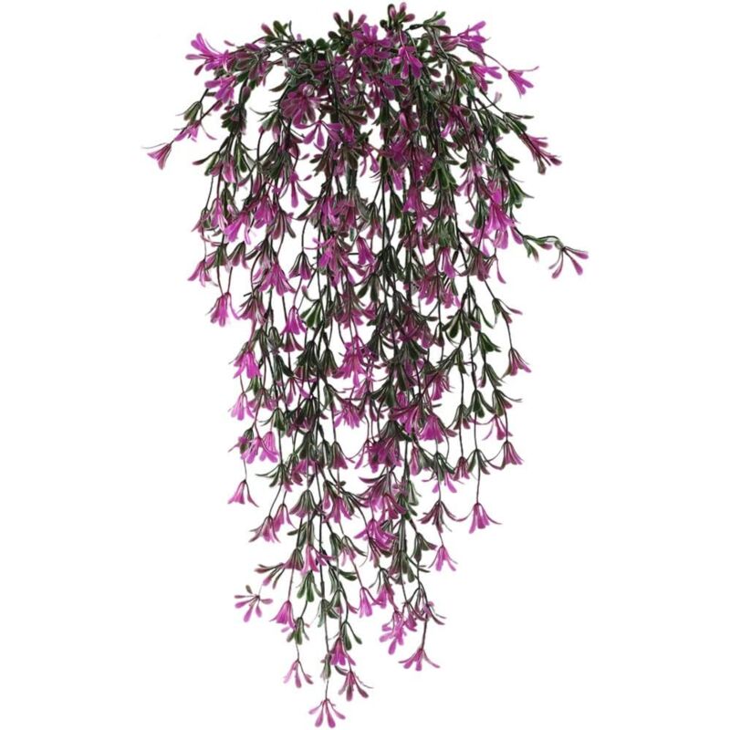 foto del prodotto kzq pezzi piante artificiali sospese fiori artificiali piante ghirlanda di vite per interno esterno fioriera sospesa casa giardino balcone ufficio