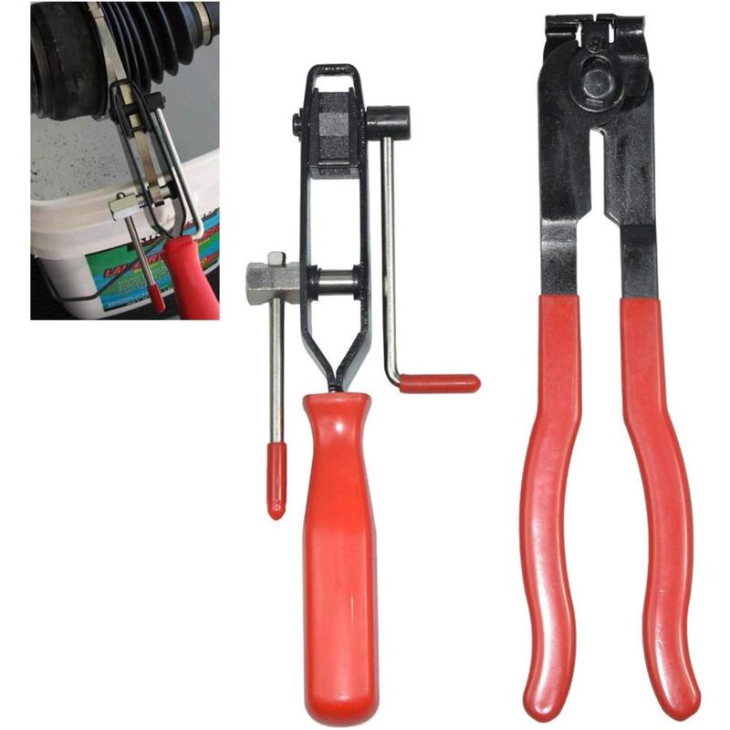 foto del prodotto kzq pinze per fascette stringitubo, 2 pinze, pinze per fascette cardaniche e pinze per fascette a crimpare