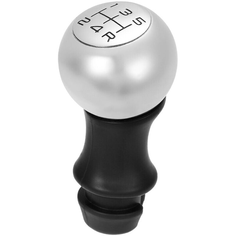 foto del prodotto kzq pomello del cambio cromato adattatore leva testa manuale 5 velocit trasmissione per peugeot 307, argento