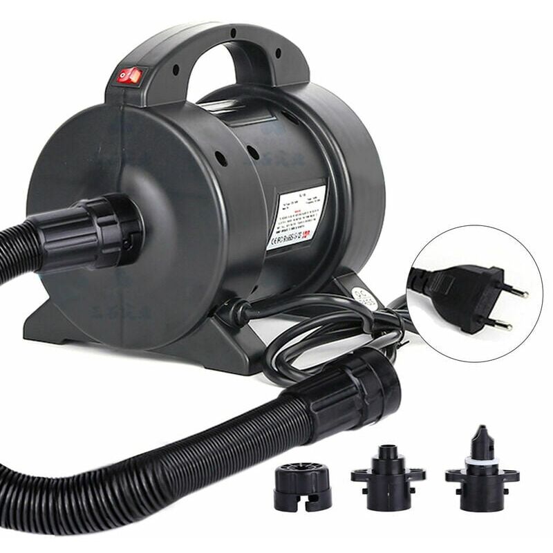 foto del prodotto kzq pompa elettrica portatile per materasso ad aria da 1600 w pompa di gonfiaggio veloce con 2 ugelli per letto ad aria, materasso gonfiabile,