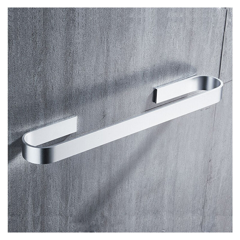 foto del prodotto kzq portasciugamani adesivo da parete in acciaio inox, portasciugamani da bagno, 30 cm, portasciugamani autoadesivo, portasciugamani da bagno,