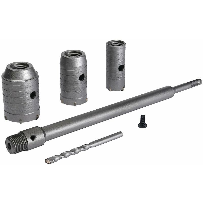 foto del prodotto kzq punta da trapano per sega a tazza, set di seghe a tazza da 30 mm, 40 mm, 50 mm, punta da trapano per calcestruzzo 350 mm sds plus, asta di