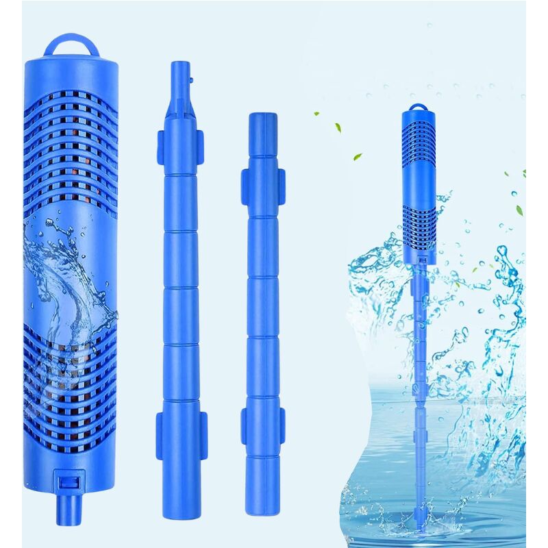 foto del prodotto kzq purificatore d acqua per vasca da bagno con piscina termale, filtro minerale, dispositivo di purificazione dell acqua del rubinetto blu 