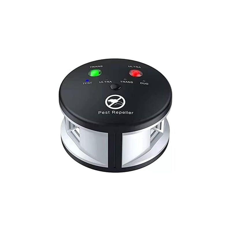 foto del prodotto kzq repellente ad ultrasuoni a 360 contro ratti, topi, roditori, scarafaggi e insetti. potenti frequenze variabili, portata 550 m2.