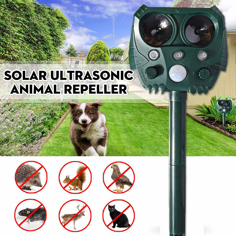 foto del prodotto kzq repellente per gatti all aperto, repellente per gatti ad ultrasuoni, repellente solare per gatti, repellente per roditori ad ultrasuoni