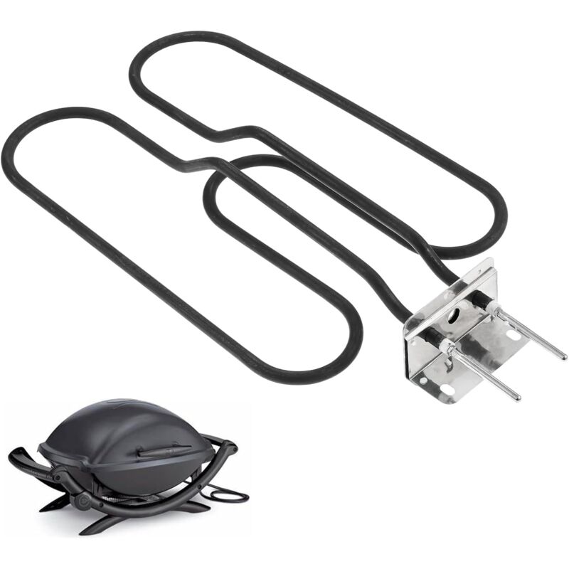 foto del prodotto kzq riscaldatore elettrico per barbecue compatibile con weber 66631 weber q140 q1400, elemento riscaldante di ricambio per barbecue, tubo