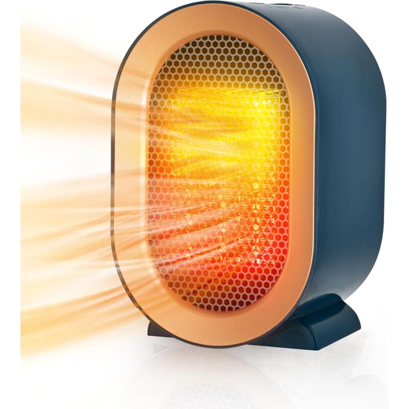 foto del prodotto kzq riscaldatore portatile in ceramica, riscaldatore elettrico mobile silenzioso per casa e piccoli uffici 1200w