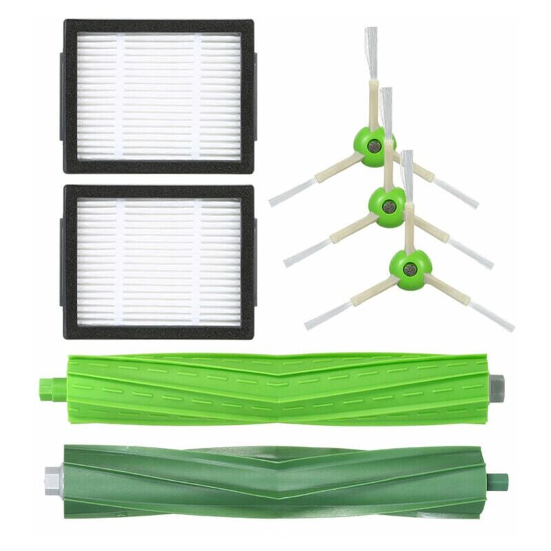 foto del prodotto kzq roomba i7 i7 i7 plus e5 e6 e7 set di accessori per aspiratore 3 spazzole laterali 2 2 spazzole principali 