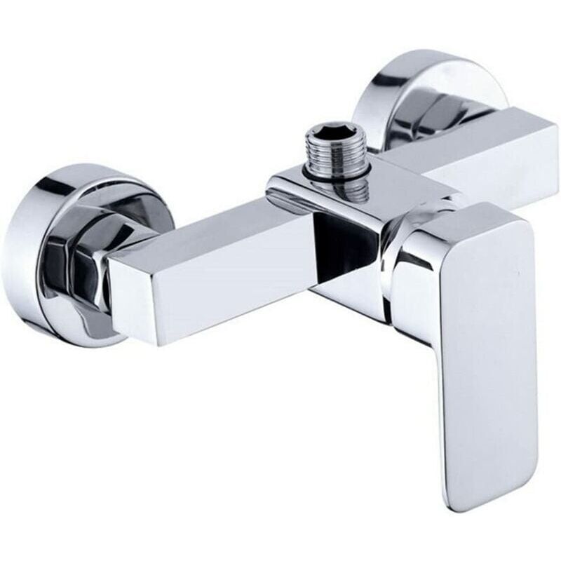foto del prodotto kzq rubinetto doccia moderno cromato a parete con miscelatore doccia per acqua calda e fredda