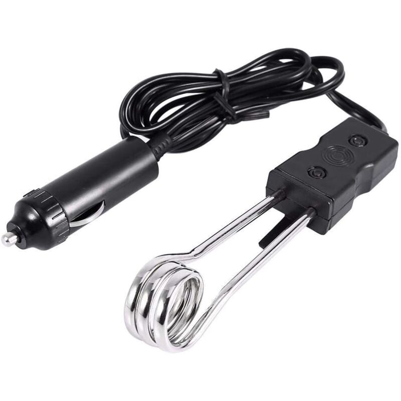 foto del prodotto kzq scaldabagno per auto, 12v nuovo mini scaldabagno elettrico portatile per auto, per viaggi, campeggio, picnic, acqua bollente all aperto, caff 