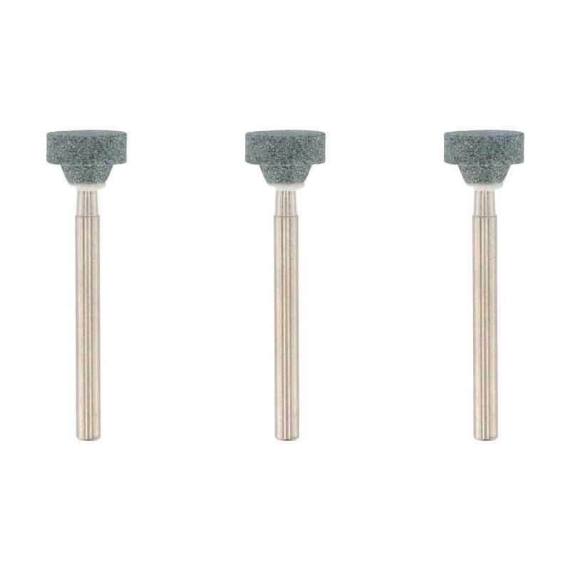 foto del prodotto kzq set di 3 mole abrasive e smerigliatrici in carburo di silicio, diametro 10,3 mm, forma a corona, per pietra, vetro, ceramica