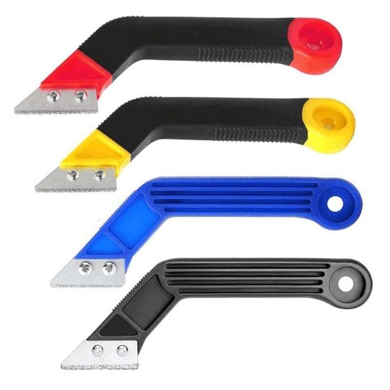 foto del prodotto kzq set di 4 utensili per la rimozione delle fughe, per rimuovere le fughe, raschietto per piastrelle, strumento per la pulizia di cucina, bagno,