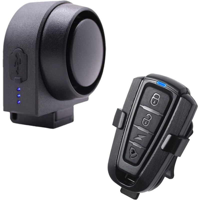 foto del prodotto kzq sistema di allarme antifurto intelligente allarmi con telecomando, 115 db usb c ricaricabile e impermeabile, protezione di sicurezza per