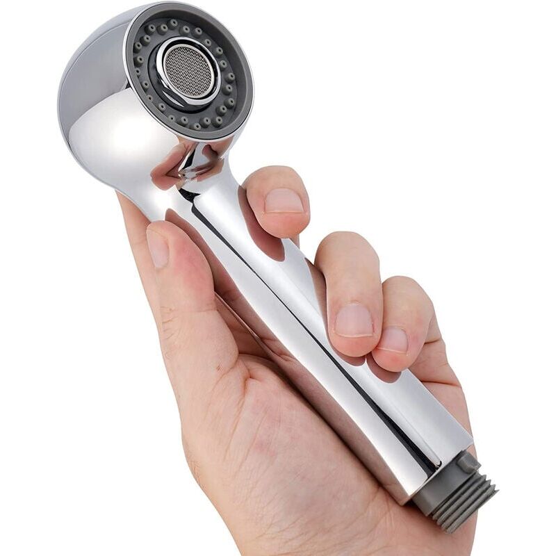 foto del prodotto kzq spray per rubinetto da cucina a 2 getti soffione doccia sostitutivo cromato