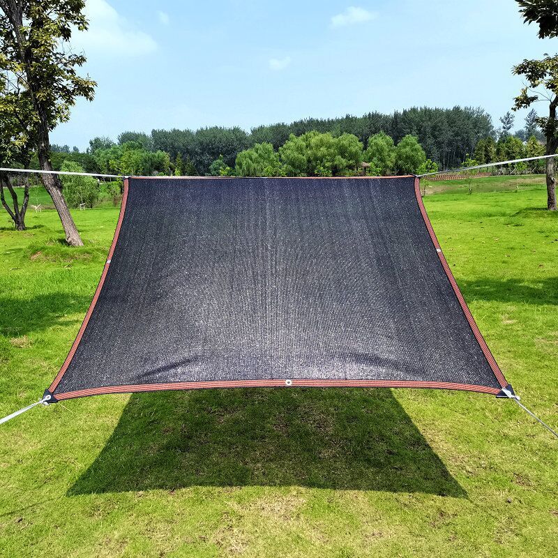 foto del prodotto kzq telo ombreggiante 90 95 , rete ombreggiante 3m x 5m, telo ombreggiante nero anti invecchiamento con occhielli, telo ombreggiante da giardino