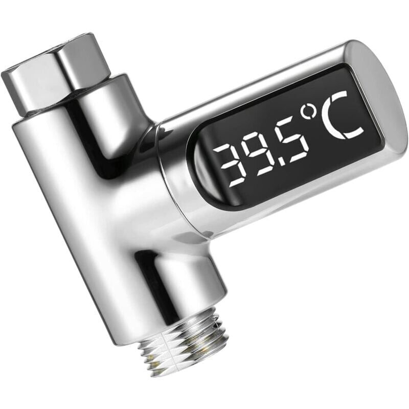 foto del prodotto kzq termometro per doccia a led, termometro digitale 5 85 c, con termometro girevole a 360 , contatore dell acqua a led, termometro per acqua della
