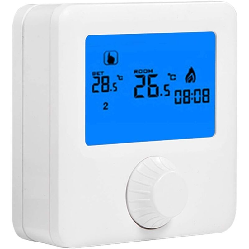 foto del prodotto kzq termostato per riscaldamento wireless, regolatore di temperatura digitale lcd rf per caldaia murale e temperatura confortevole