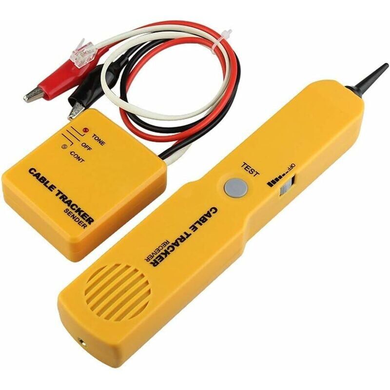 foto del prodotto kzq tester per cavi di rete, rilevatore di cavi elettrici tester localizzatore di linea kit di tracciamento localizzatore di cavi rj11 per cavo di