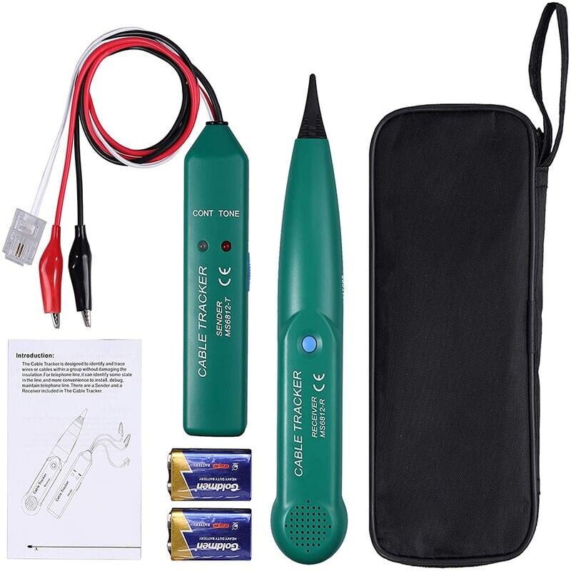 foto del prodotto kzq traccia cavi elettrici, rilevatore cavi elettrici, traccia cavi ms6812, tester circuiti multifunzionali, tester cavi telefonici per ricerca