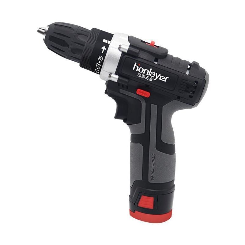 foto del prodotto kzq trapano avvitatore a batteria, 1200 giri min, mandrino in metallo da 10 mm, indicatore led, trapano avvitatore per progetti fai da te
