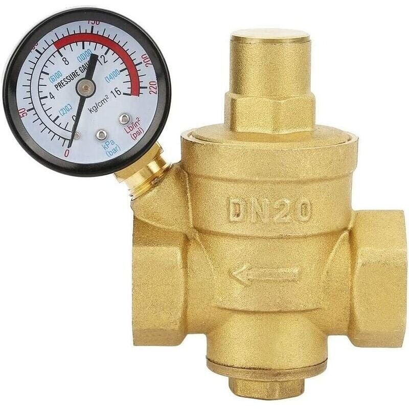 foto del prodotto kzq valvola di regolazione della pressione dell acqua, dn20 g3 4 riduttore di pressione dell acqua in ottone riduttore di pressione regolabile