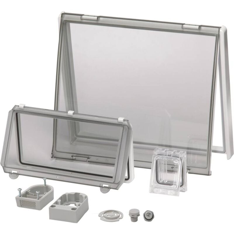 foto del prodotto l 24 ii finestra d ispezione coperchio trasparente, con cerniera l x l 248 mm x 218 mm policarbonato trasparent fibox