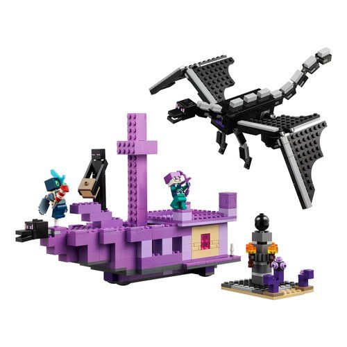 foto del prodotto l enderdrago e la nave dell end lego 21264 minecraft