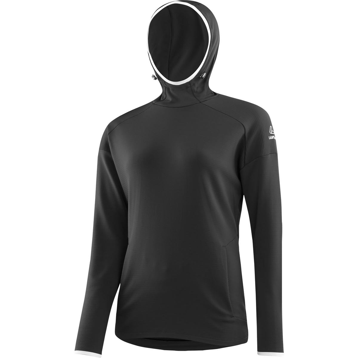 foto del prodotto l ffler donna felpa con cappuccio merino fleece