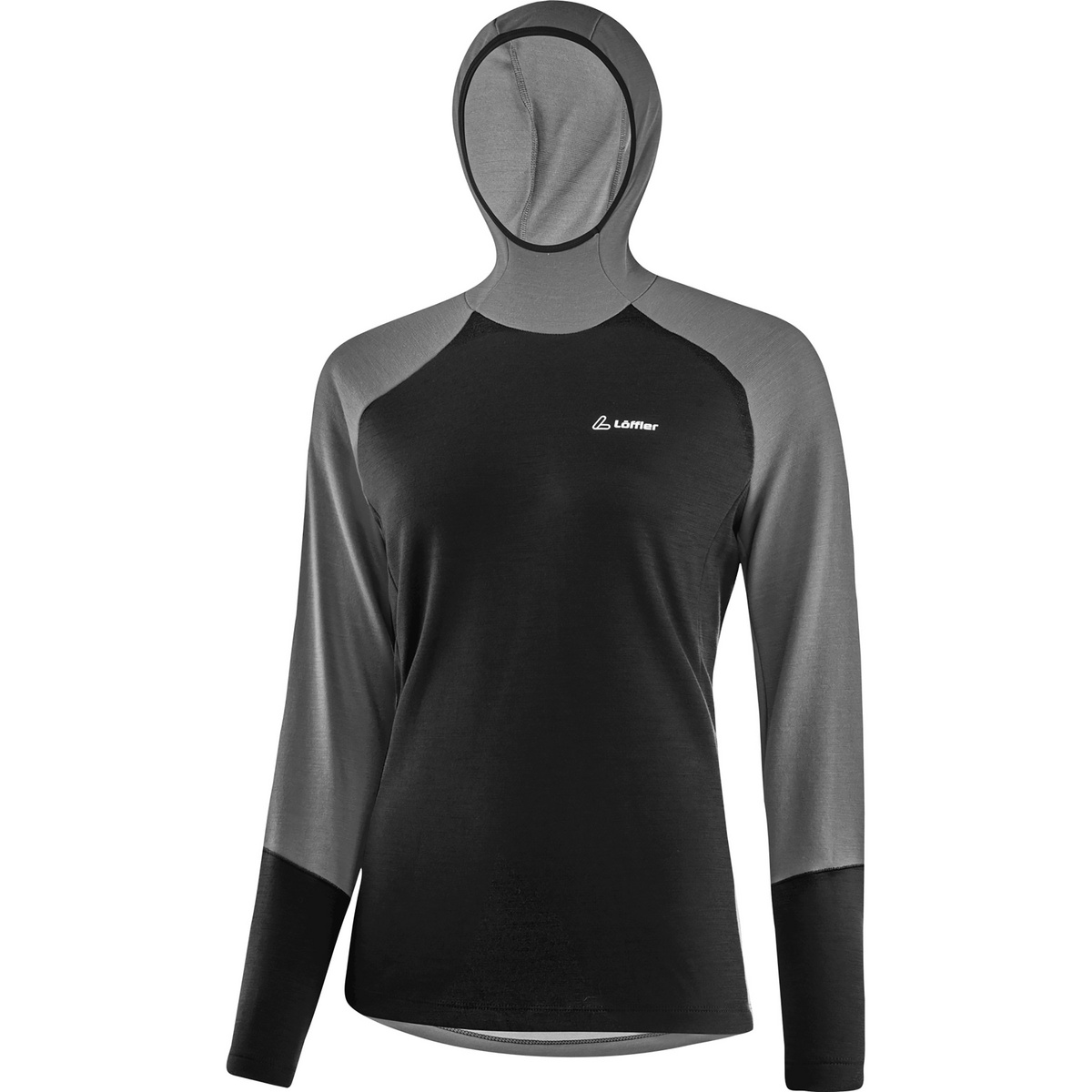 foto del prodotto l ffler donna felpa con cappuccio transtex merino