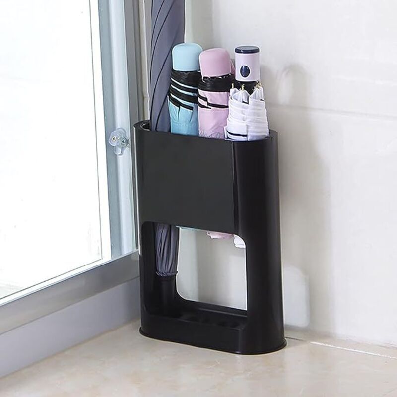 foto del prodotto l h cfcahl portaombrelli, portaombrelli impermeabili, portaombrelli in plastica, portaombrelli con vaschetta raccogligocce rimovibile, piccolo