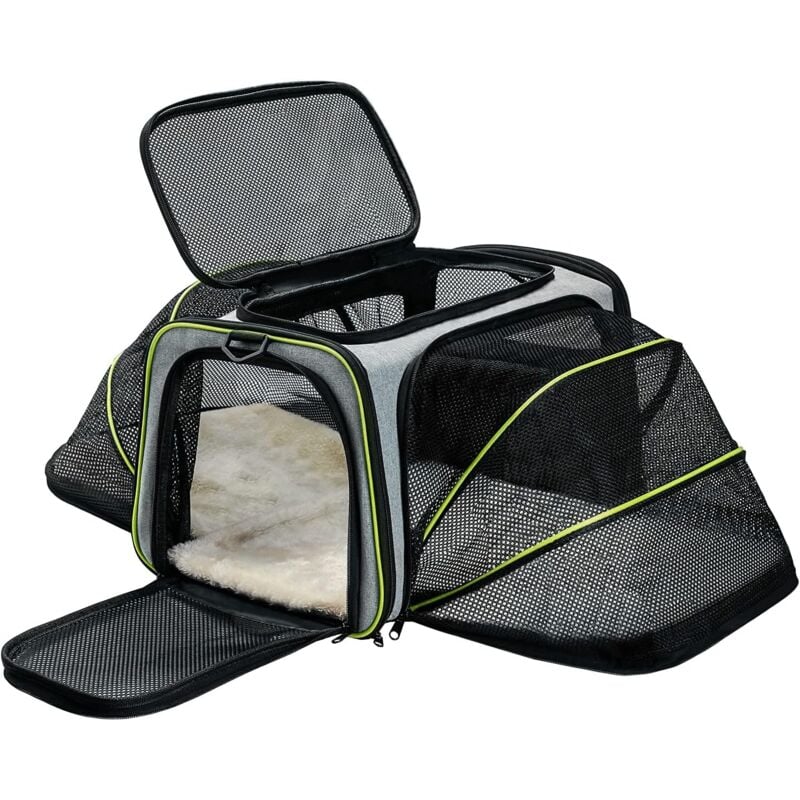 foto del prodotto l h cfcahl trasportino per cani 40x25x25 cm pieghevole morbido borse da trasporto per gatti con materassino d aria rimovibile capacit ideale meno