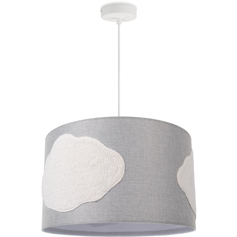 foto del prodotto l mpara colgante led l mpara colgante habitaci n de ni os habitaci n de beb e27 bianco 45.5 cm , luce a sospensione grigio paco home