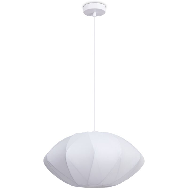 foto del prodotto l mpara colgante luminaria de suspensi n sal n dormitorio comedor moderna nylon e27 bianco, luce a sospensione tipo 2 paco home