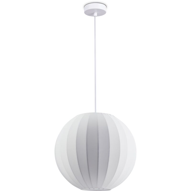 foto del prodotto l mpara colgante luminaria de suspensi n sal n dormitorio comedor moderna nylon e27 bianco, luce a sospensione tipo 3 paco home