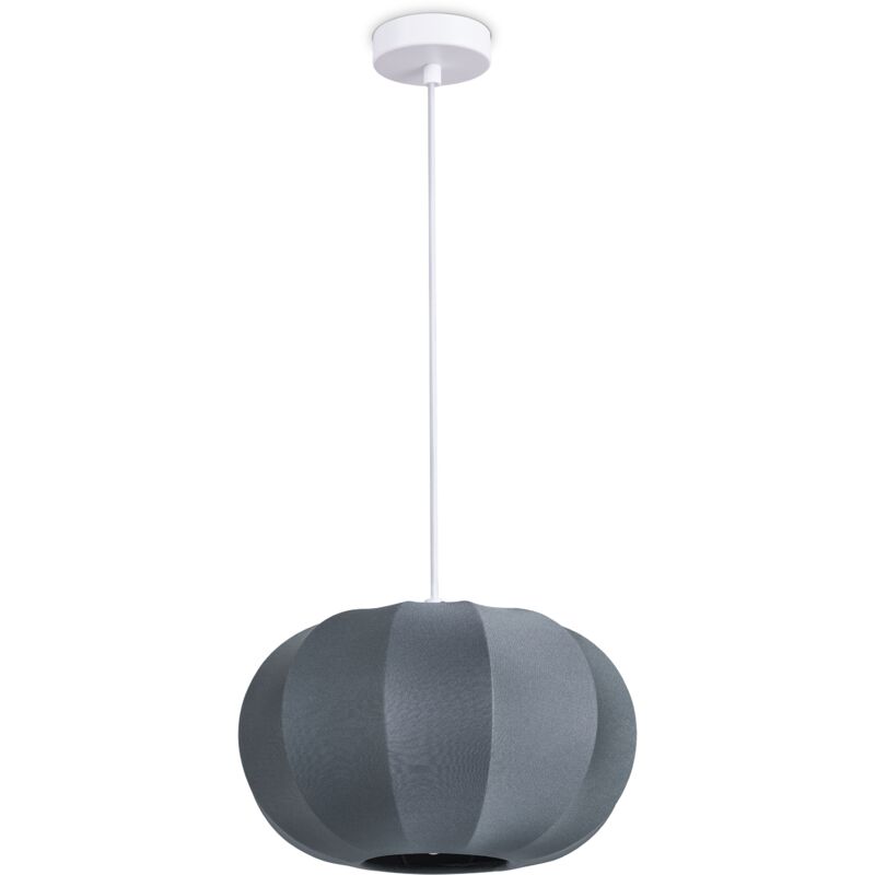 foto del prodotto l mpara colgante luminaria de suspensi n sal n dormitorio comedor moderna nylon e27 grigio, luce a sospensione tipo 1 paco home