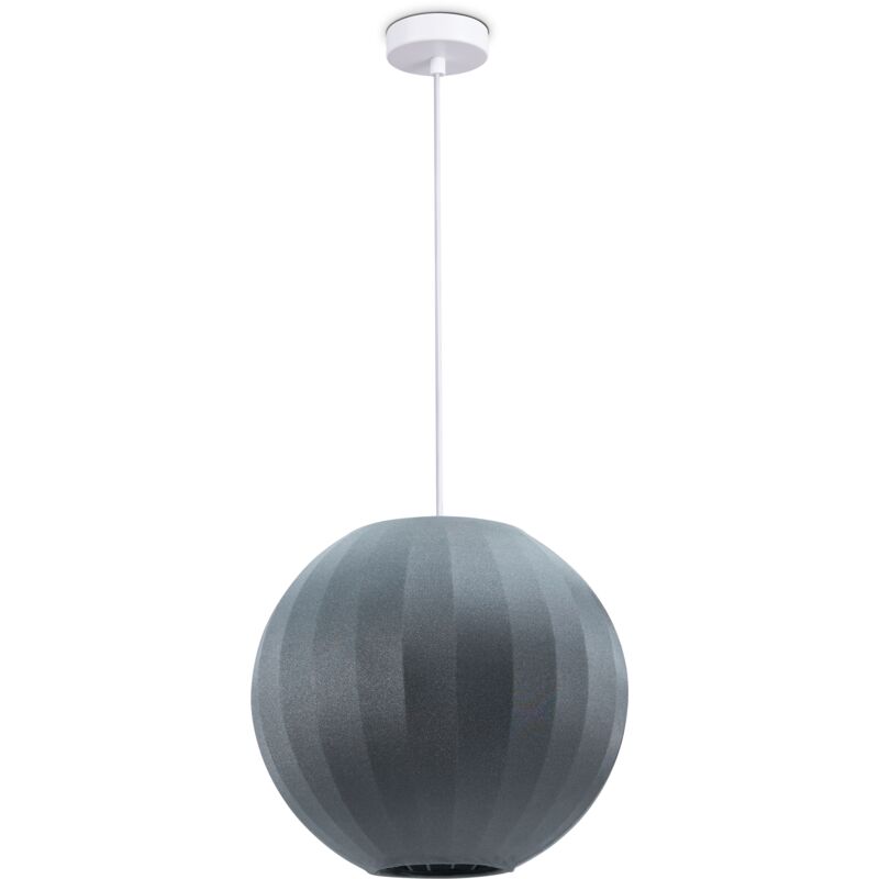 foto del prodotto l mpara colgante luminaria de suspensi n sal n dormitorio comedor moderna nylon e27 grigio, luce a sospensione tipo 3 paco home