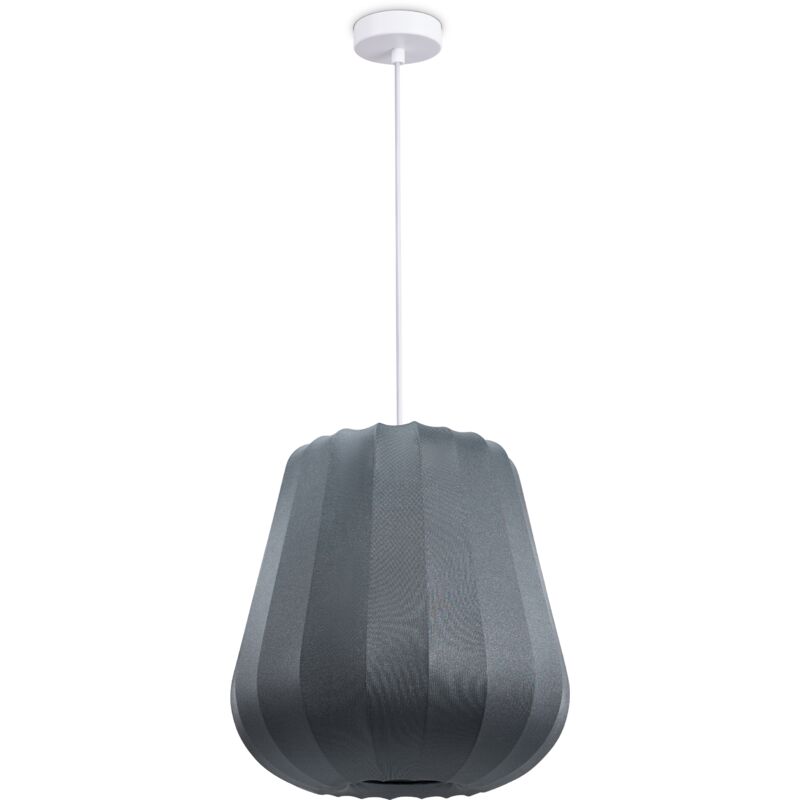 foto del prodotto l mpara colgante luminaria de suspensi n sal n dormitorio comedor moderna nylon e27 grigio, luce a sospensione tipo 5 paco home