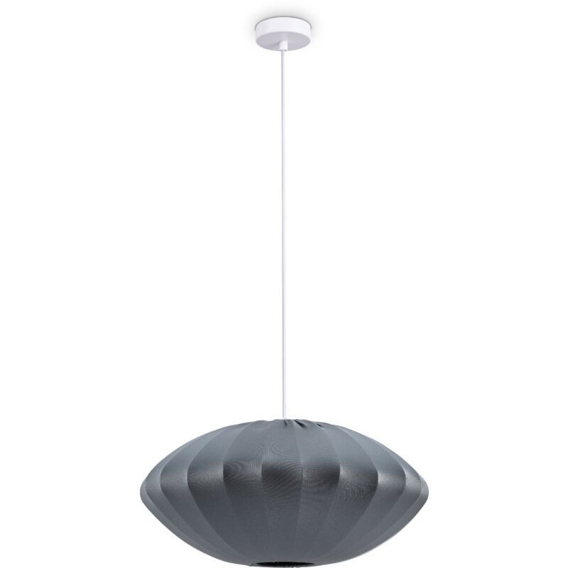 foto del prodotto l mpara colgante luminaria de suspensi n sal n dormitorio comedor moderna nylon e27 grigio, luce a sospensione tipo 6 paco home