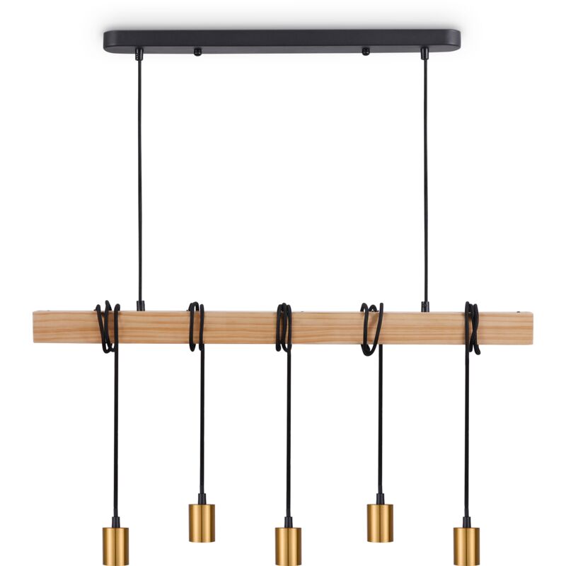 foto del prodotto l mpara de suspensi n colgante sal n comedor cocina vintage e27 ottone, lampada a sospensione 5xe27 paco home