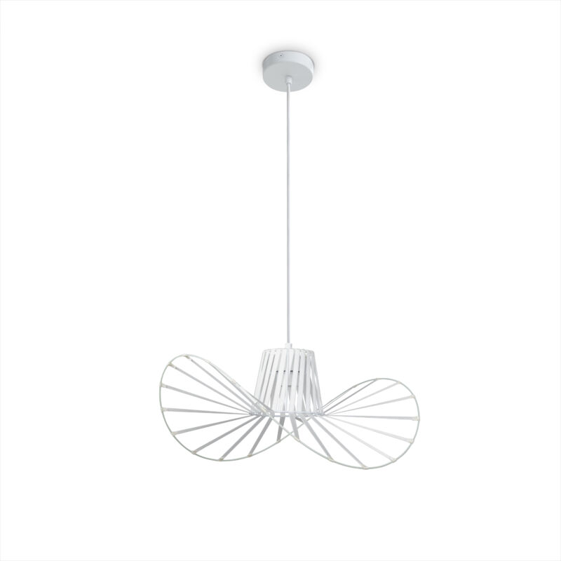 foto del prodotto l mpara de suspensi n led sal n comedor dormitorio colgante estilo moderno luce a sospensione bianca, bianco 45 cm paco home