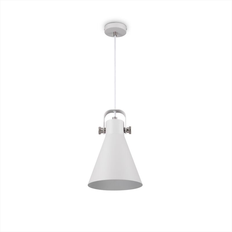 foto del prodotto l mpara de suspensi n sal n comedor colgante mesa comedor industrial bianco argento, lampada a sospensione 1 flame paco home