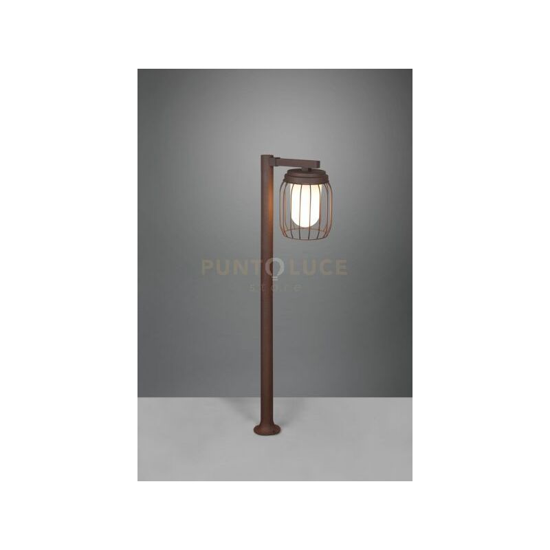 foto del prodotto l zete palo tuela con gabbia diffusore ip44 h.100cm ruggine 410860124